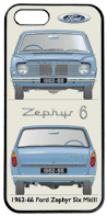 Ford Zephyr Six 1951-56 Phone Cover Vertical